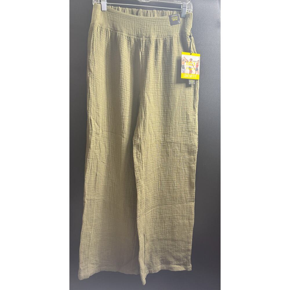 One5One Pants - NWT Wide leg‎ High Rise Size Small Olive Green